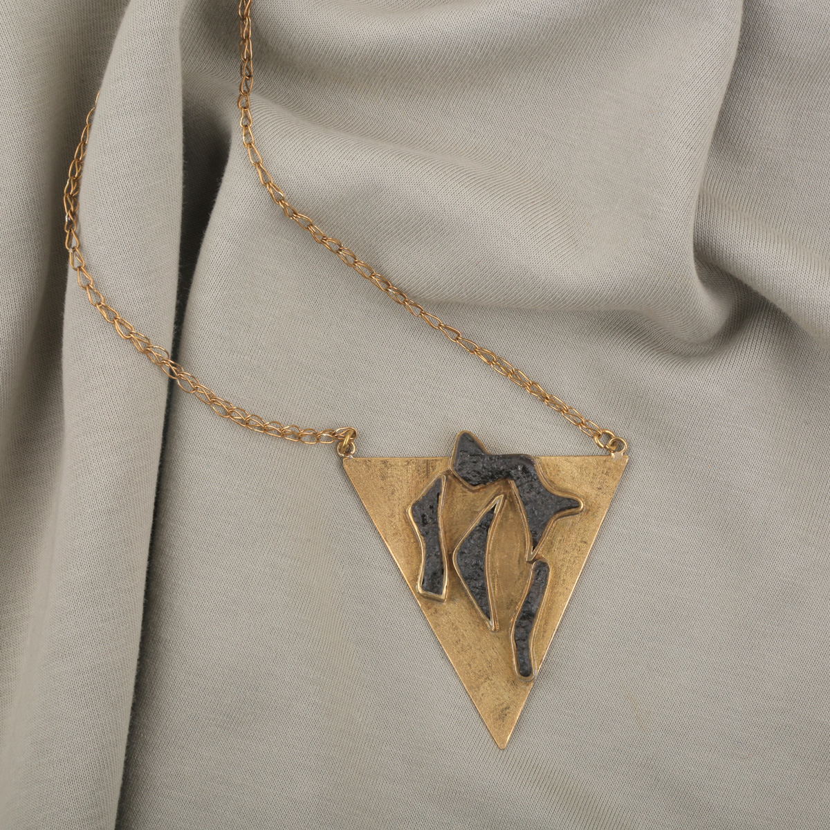 Garnet Stone Gold-Plated Necklace | Drop Trillion Locket