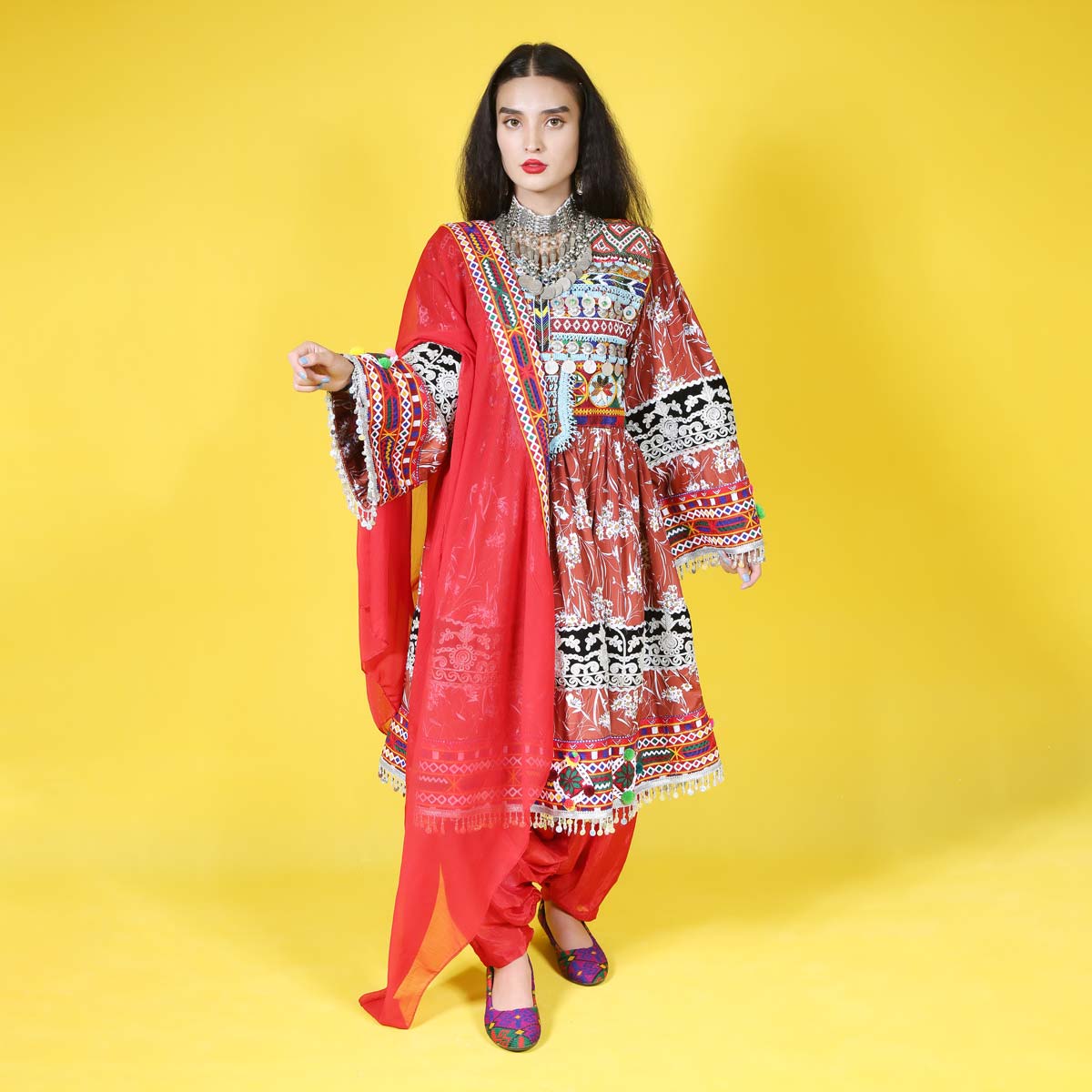 Beautiful Gande Afghani | Afghan Handmade Wedding Clothes
