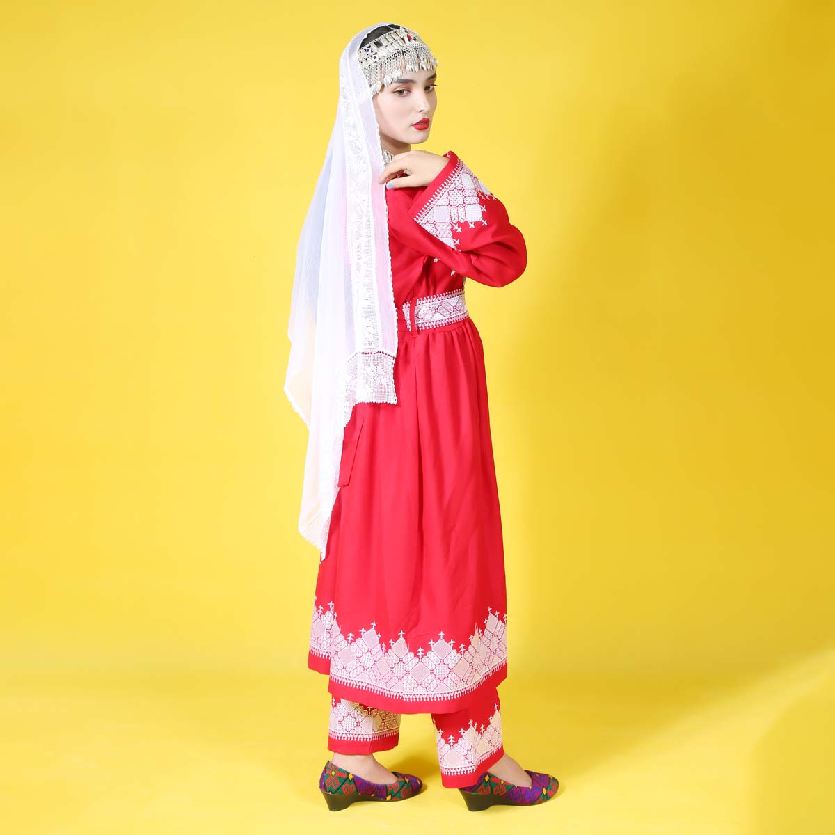 Hazargi Design Traditional Dress  | Hand-embroidered Women Dress 