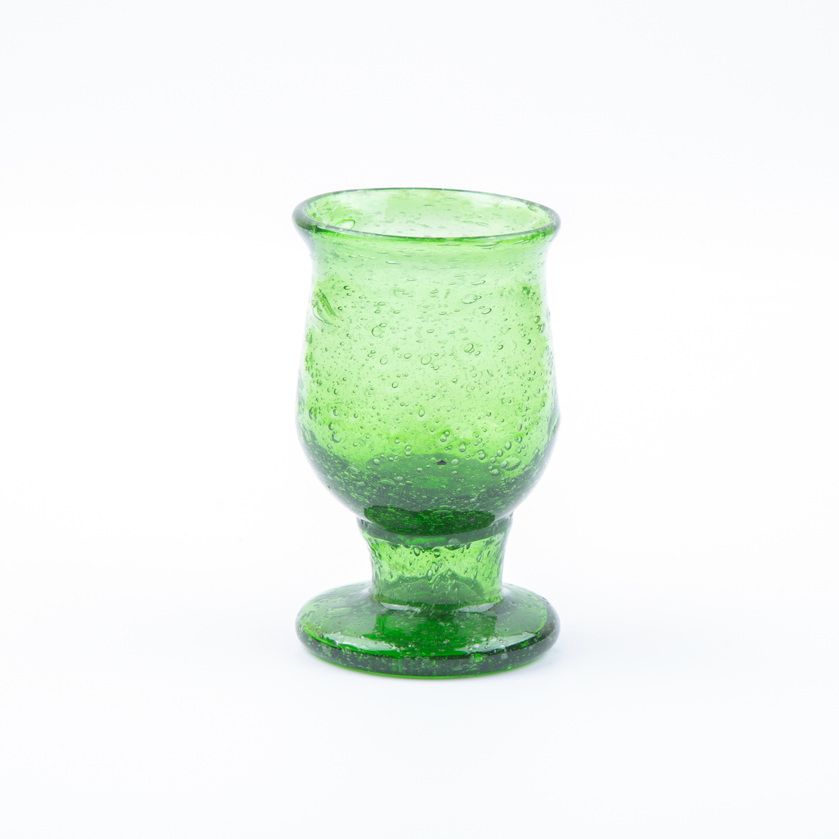Green Glass Set With Jug 7 pieces