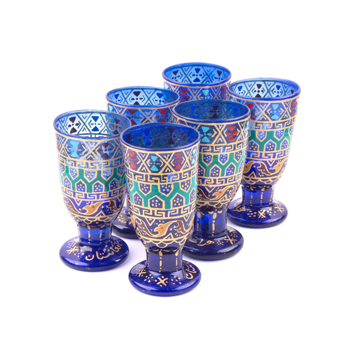 Navy Blue Glass Set with Jug Tableware