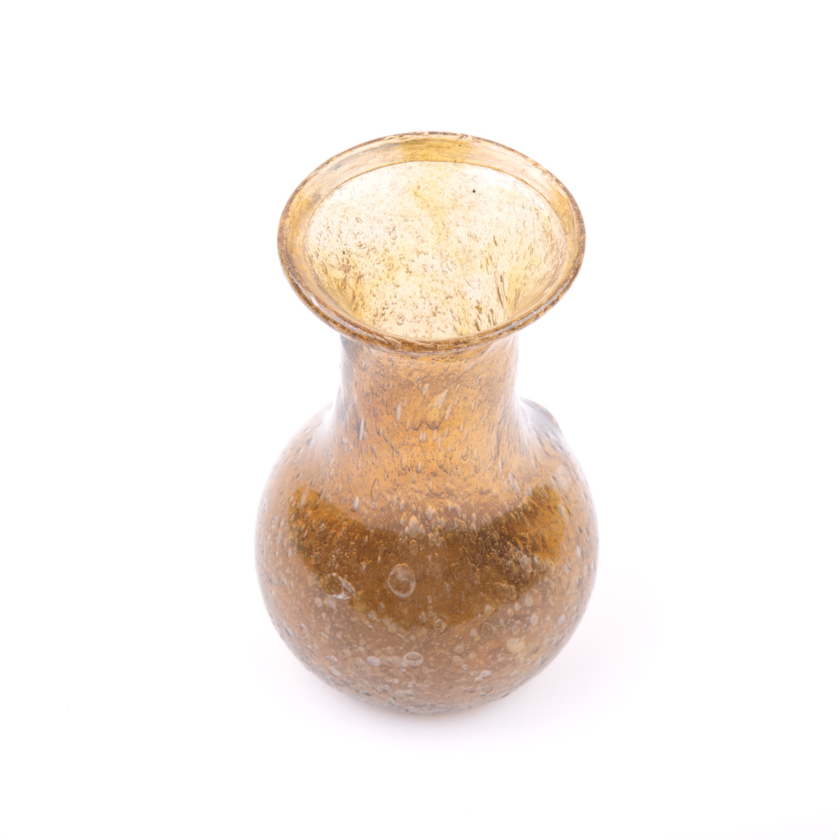 Handmade Flower Pot Yellow | Brownish Yellow Ancient Flower Vase