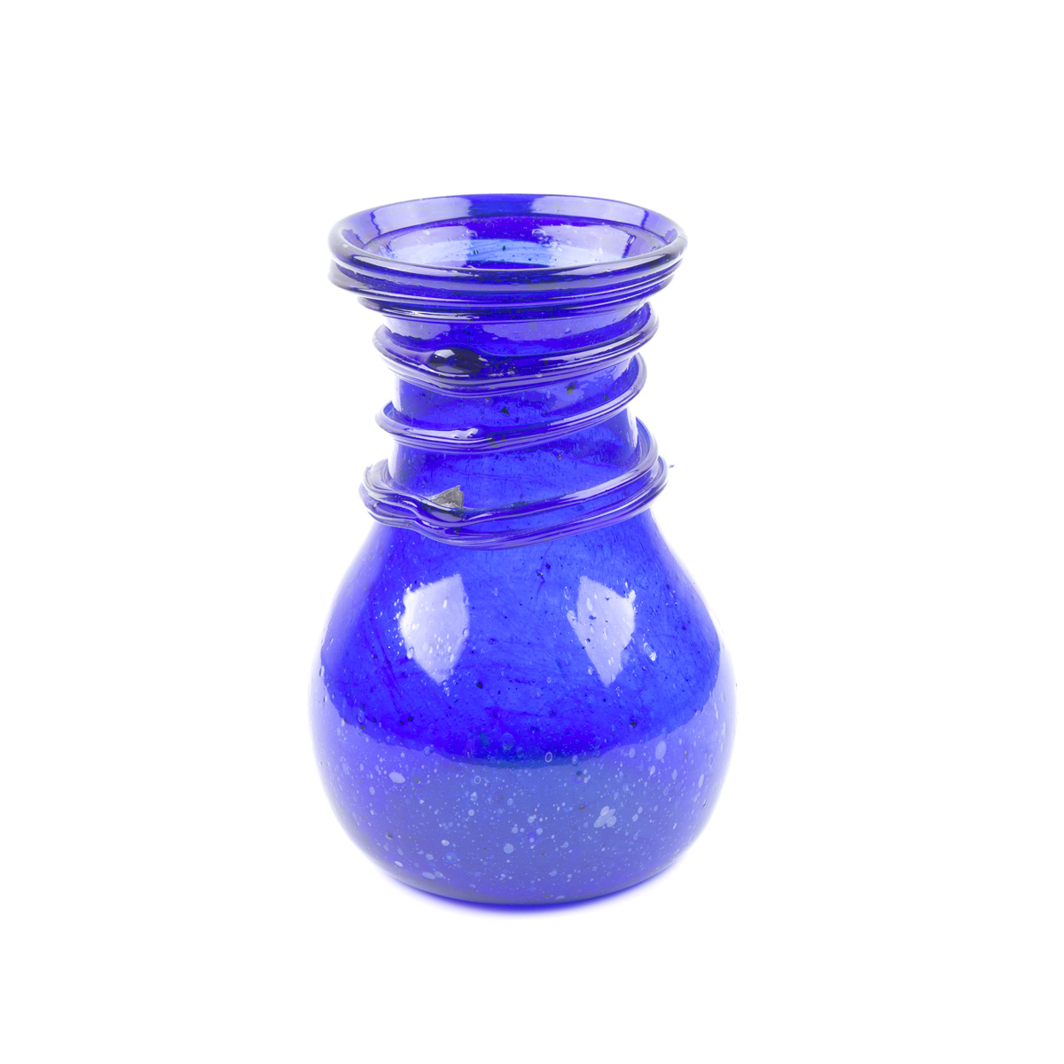 Bouquet Glass Handmade Flower Pot | Blue Medium Flower Vase