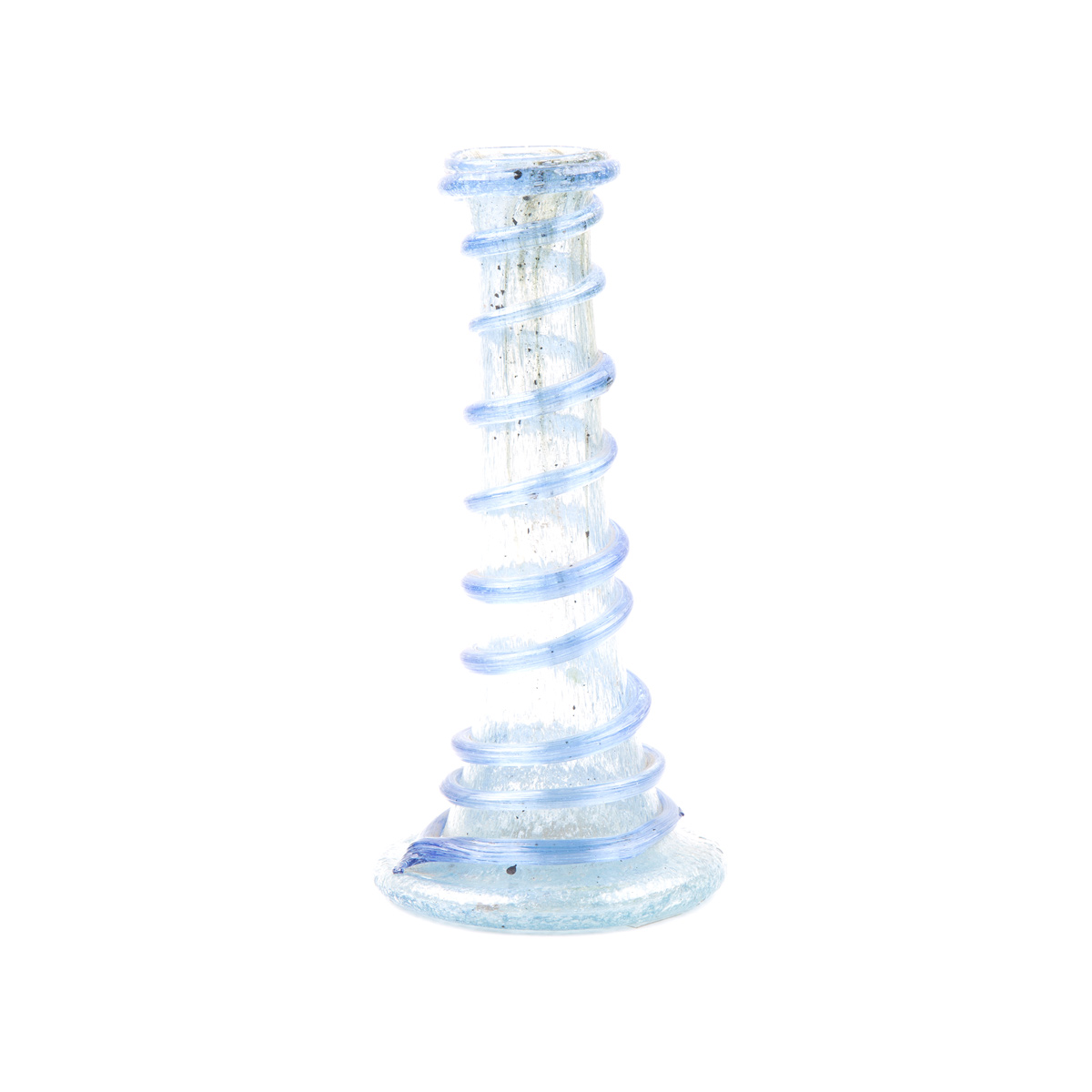 White Cylinder Candle Pot | Handmade Glass Candle Holder