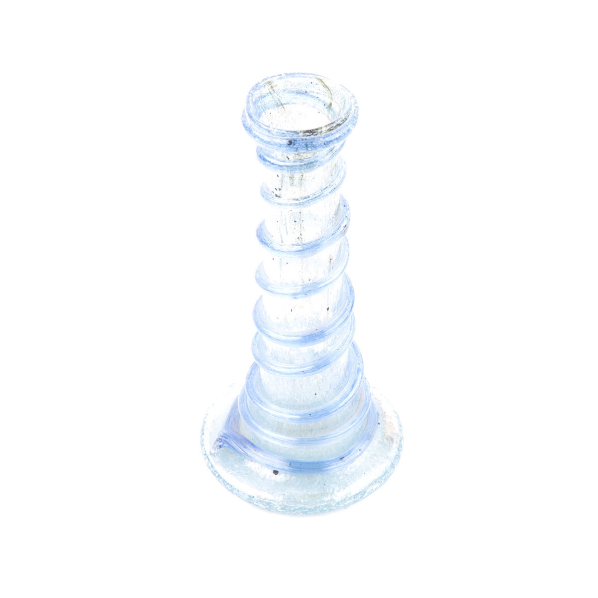 White Cylinder Candle Pot | Handmade Glass Candle Holder