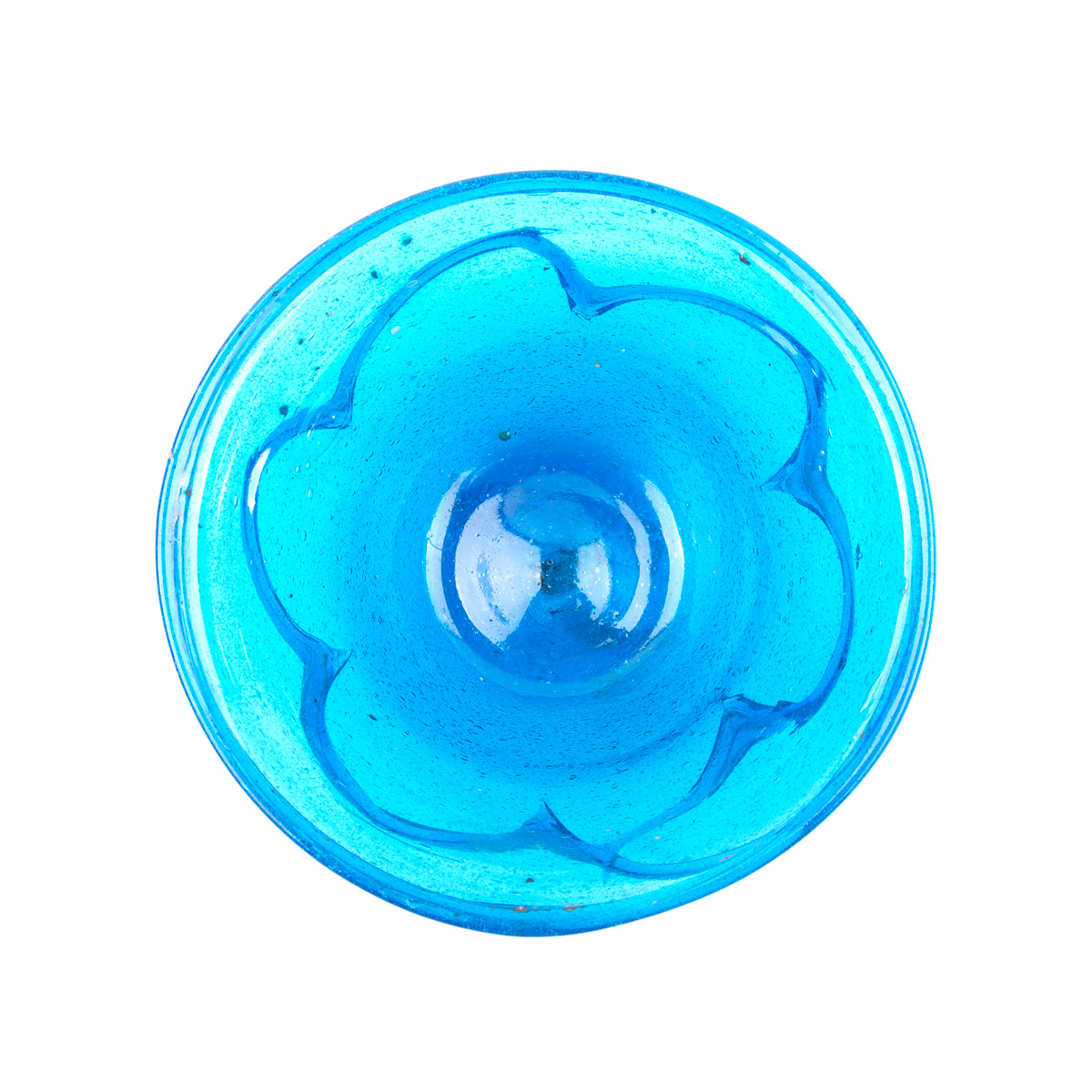 Sky Blue Footed Serving Bowl | Handmade Glass Bowl