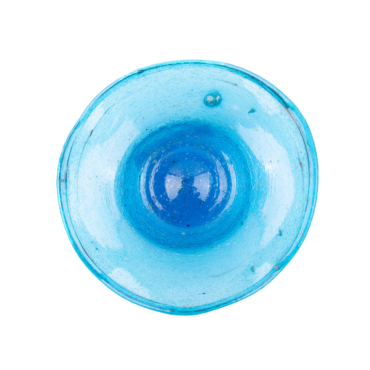Glass Round Flower Vase | Handmade Bowl Vase
