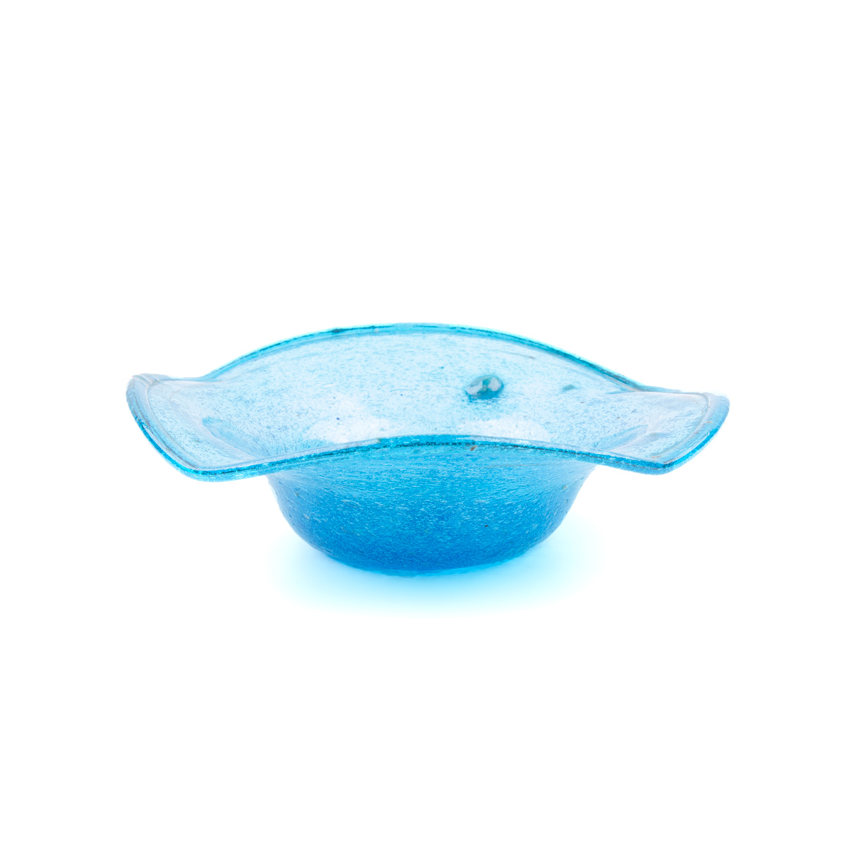 Glass Round Flower Vase | Handmade Bowl Vase