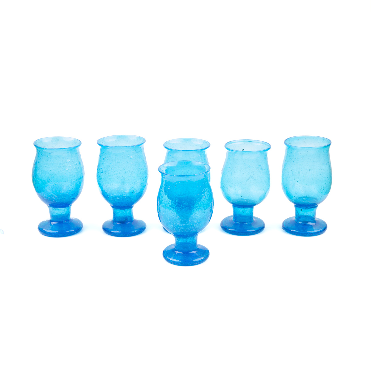 Sky Blue Glass Set 6 Pieces