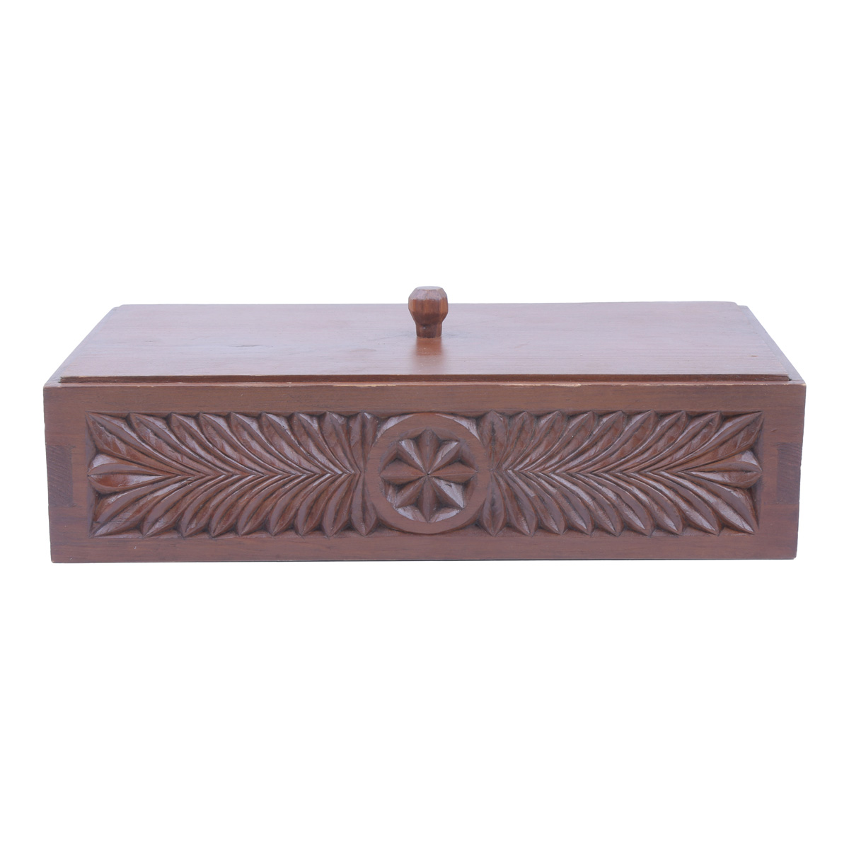 Chinar Wooden Tissue Box | Rectangle Engraved Box