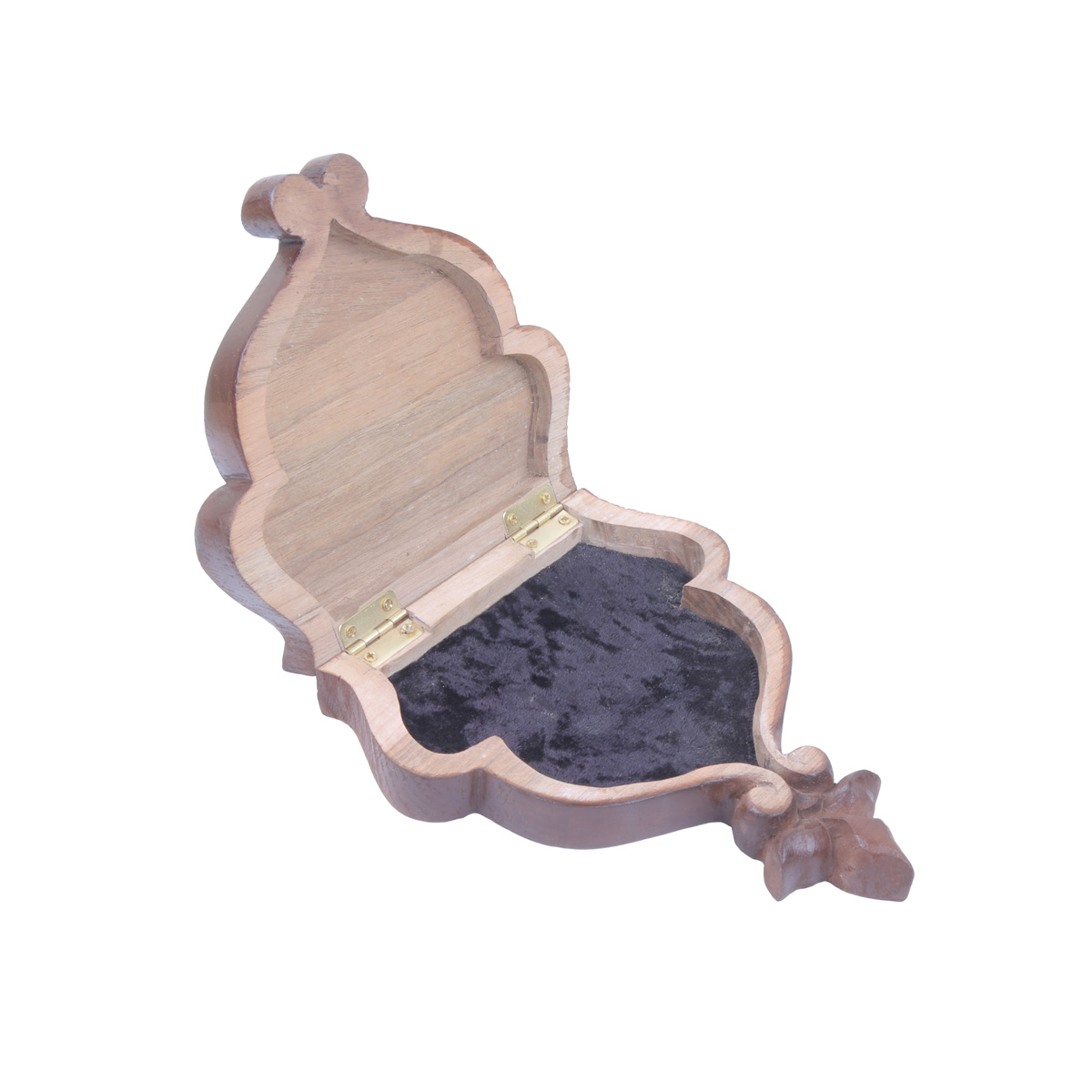 Walnut Wooden Jewel Box | Fine Carved Mini Jewel Box