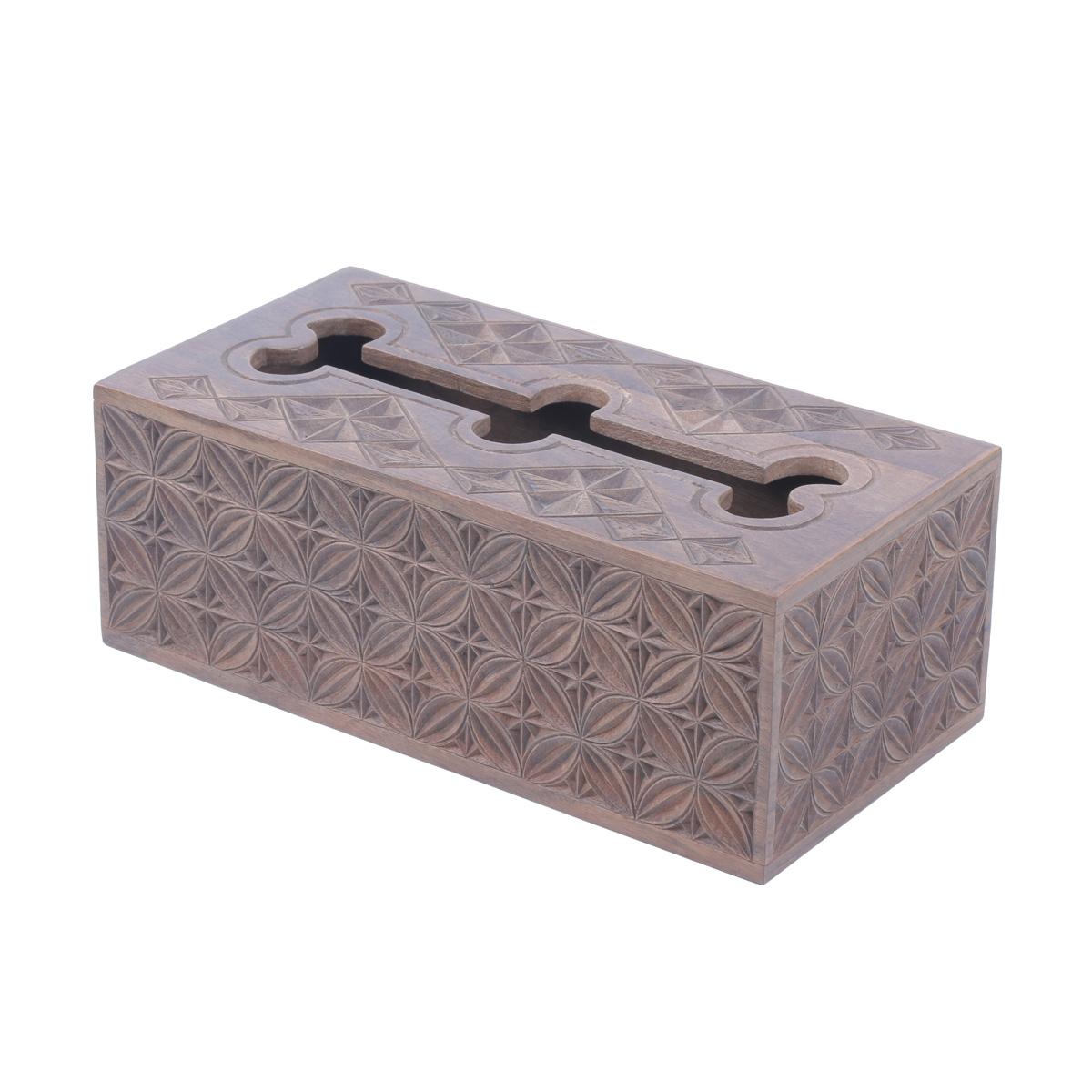 Walnut Wooden Paper Box | Rectangle Tissue Box