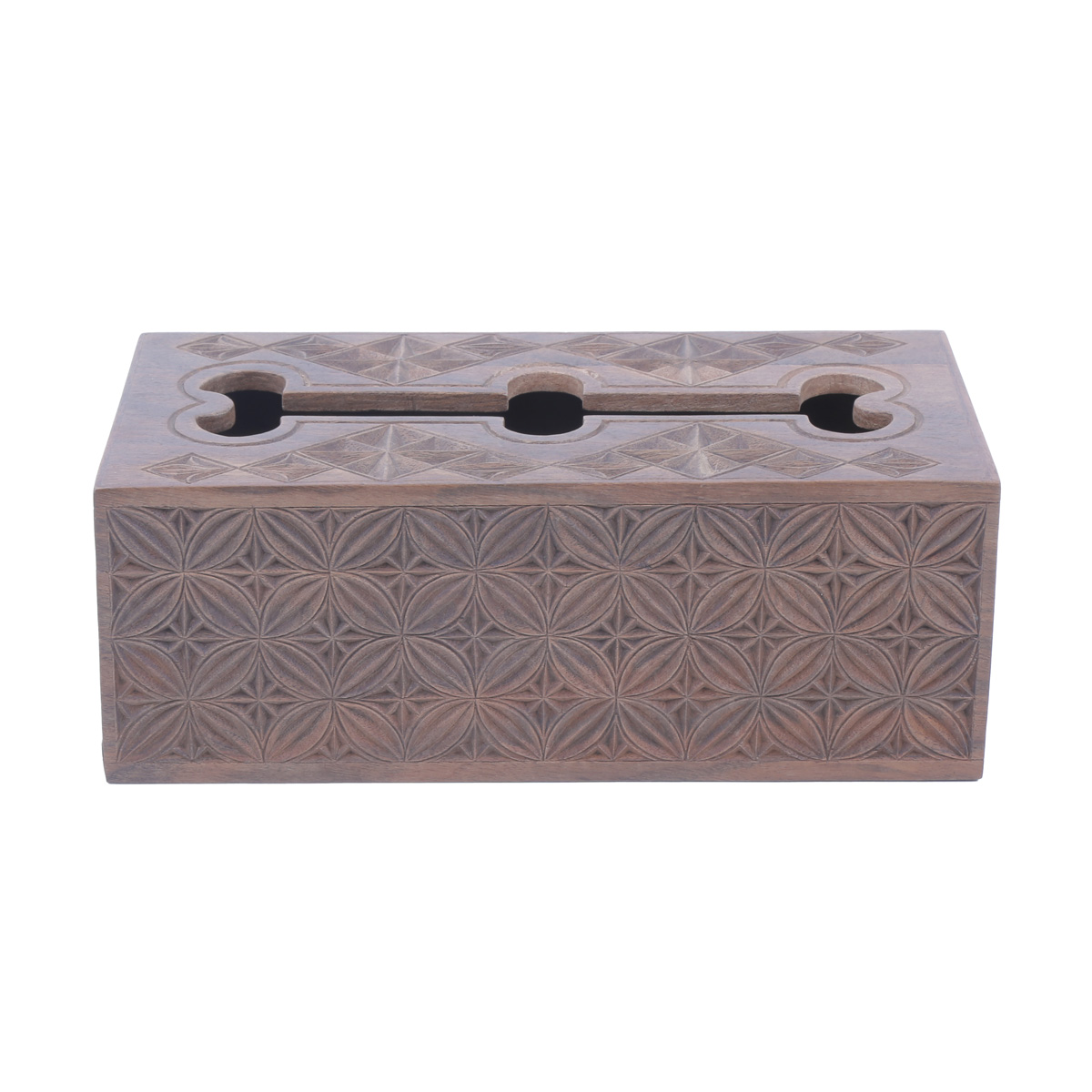Walnut Wooden Paper Box | Rectangle Tissue Box