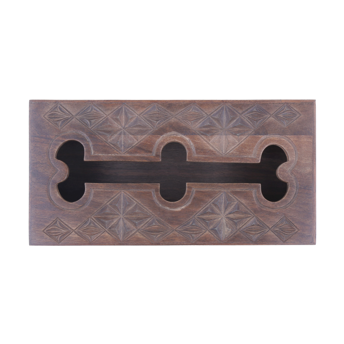 Walnut Wooden Paper Box | Rectangle Tissue Box