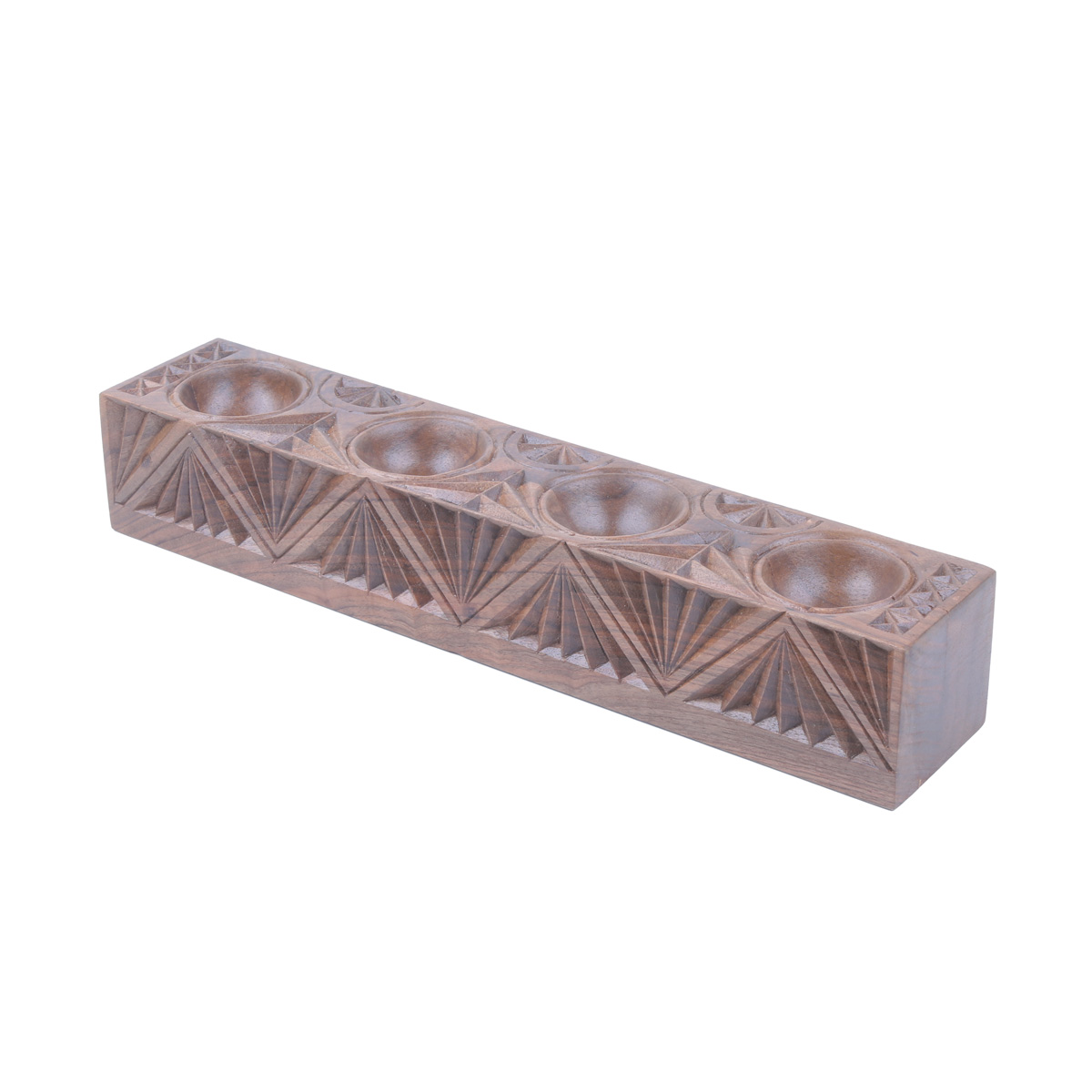 Walnut Salt & Pepper Pinch Pot | Rectangle Pinch Pot