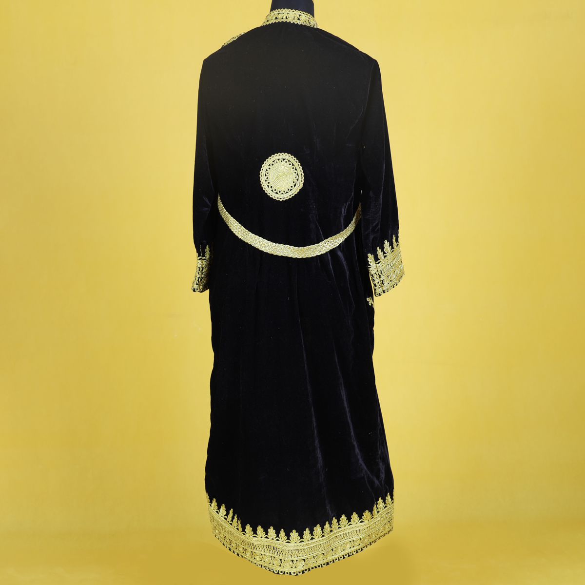 Golden Embroidered Bridal dress | Aseel Chapan