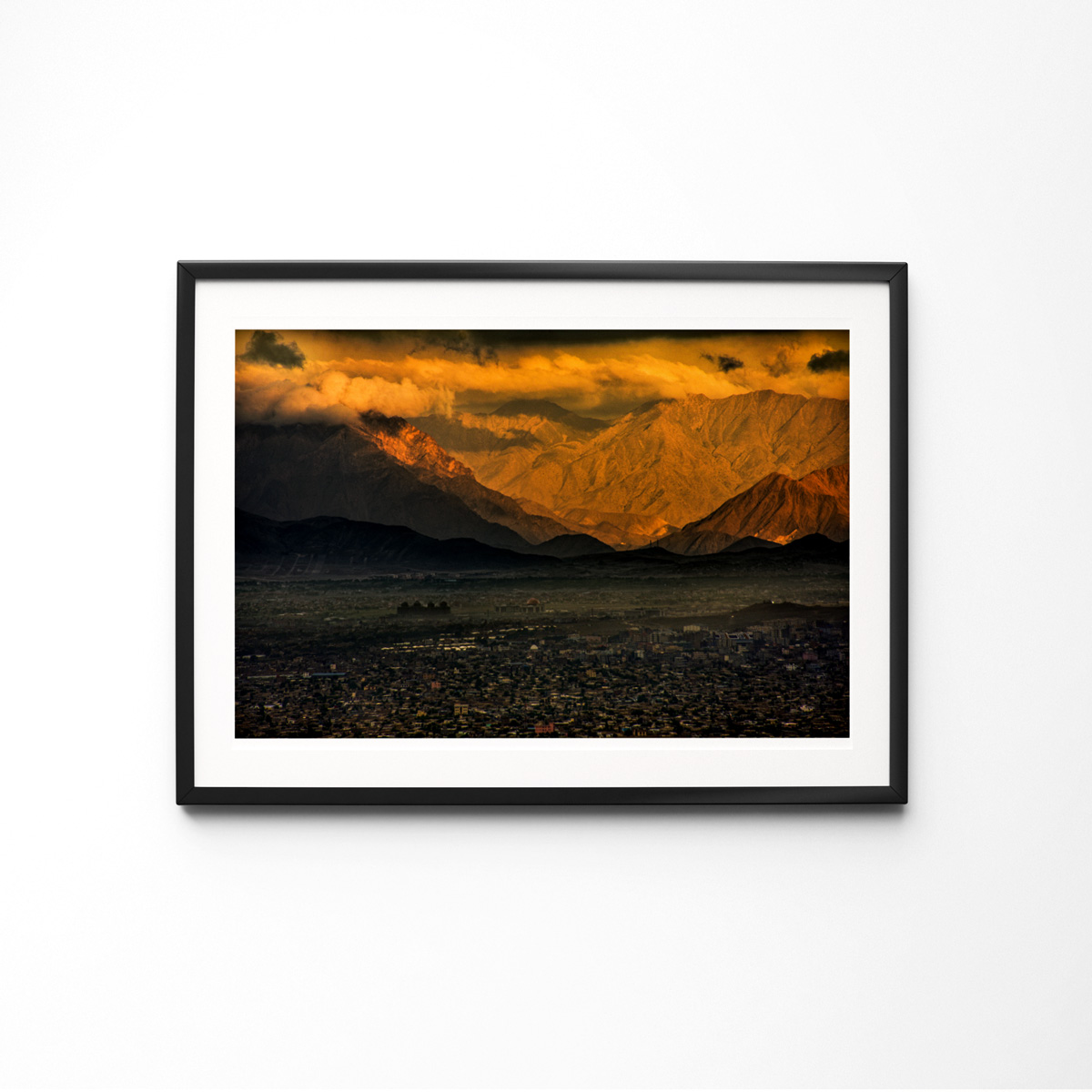 Kabul City Evening View Landscape Photo | Wall-Hanging Sunset Photo