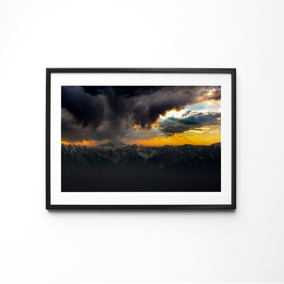 Mountainous Cloudy Sky View of Kabul | Cloudy Sky Landscape Photo