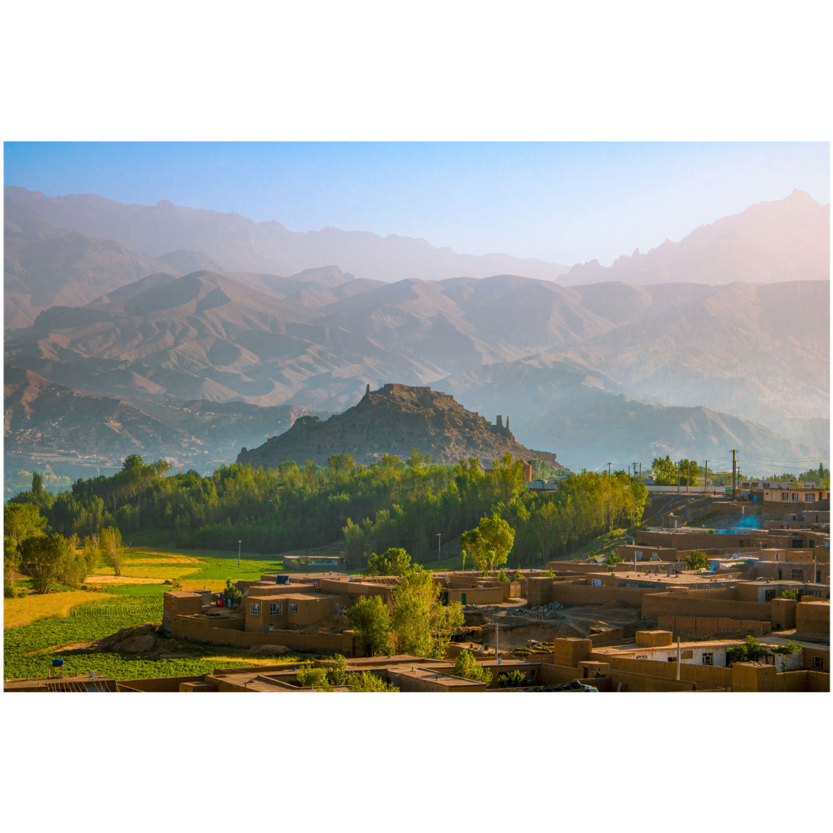 Vibrant Bamyan Village in Spring Landscape Photo | Springtime Landscape Photo