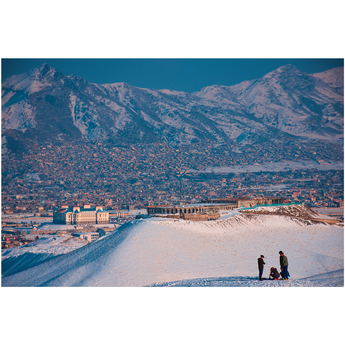 Winter Snowy View of Kabul Afghanistan | Landscape Photo