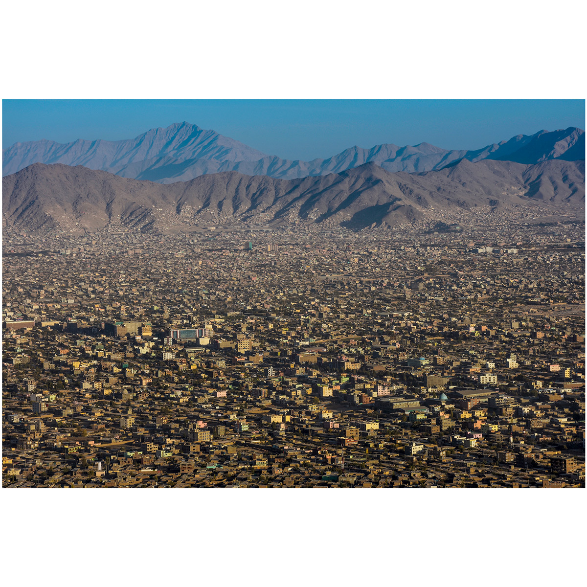Kabul City from Above: Aerial View | Landscape Photo