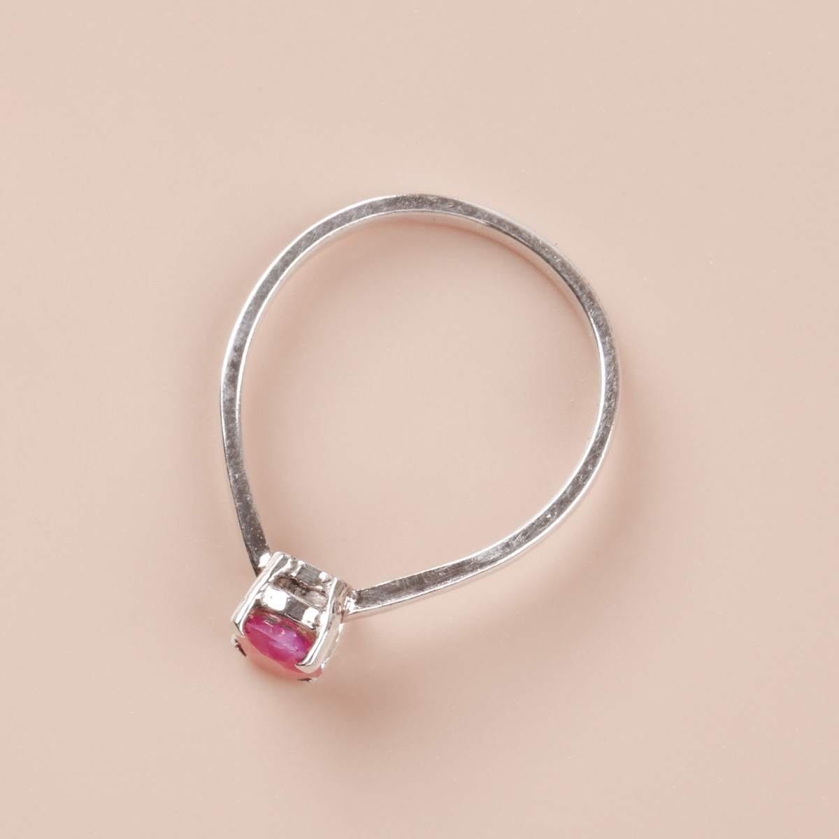 High-Quality Silver Ring| Ruby Women's Ring