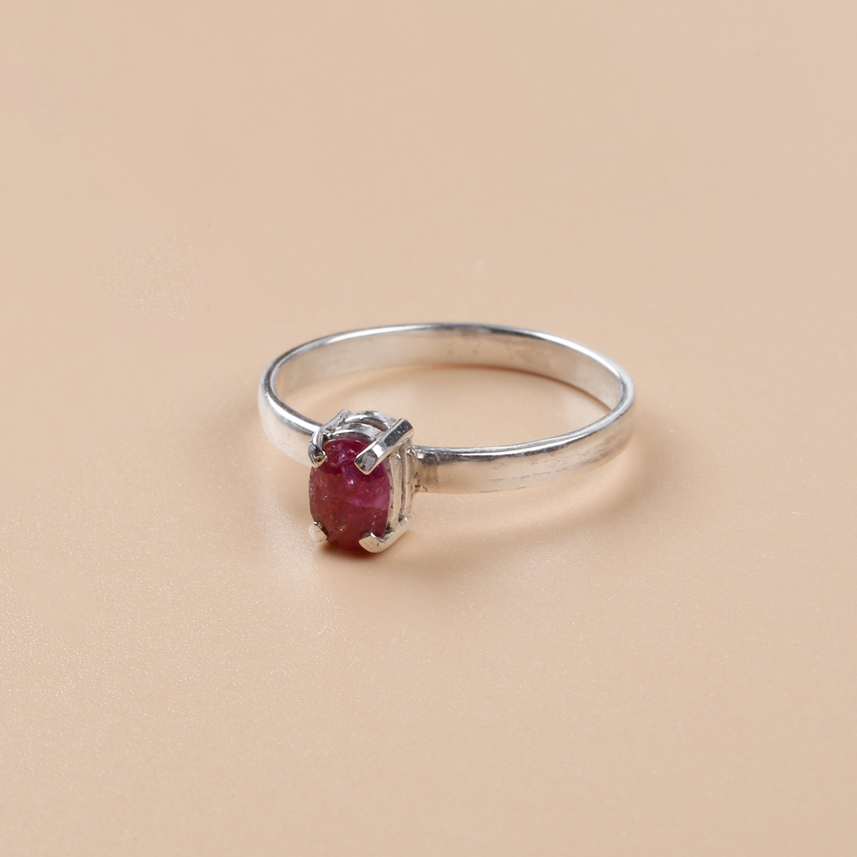 Afghan Women Ruby Ring| Silver Handmade Ring