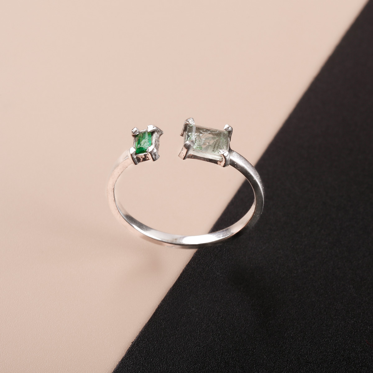 High-Quality Panjsher Emerald Women Ring