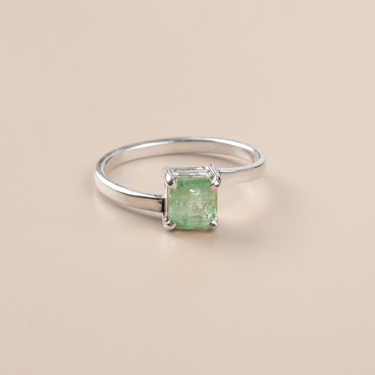 Silver Handmade Ring| Panjsher Emerald Women Ring