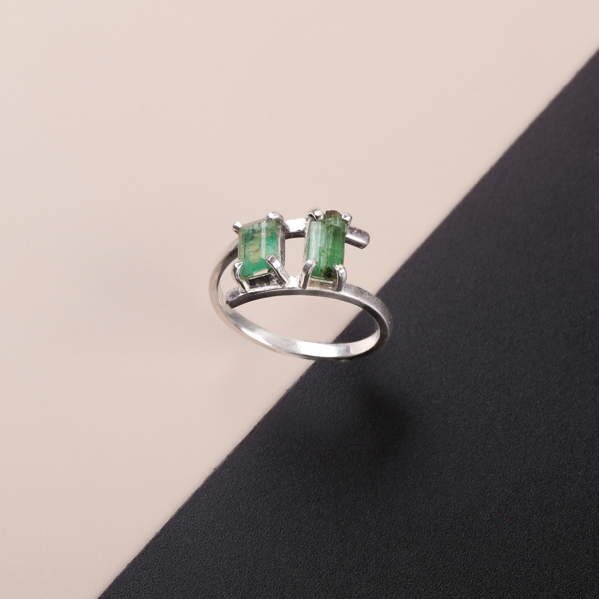 Green Panjsher-Emerald Women Ring