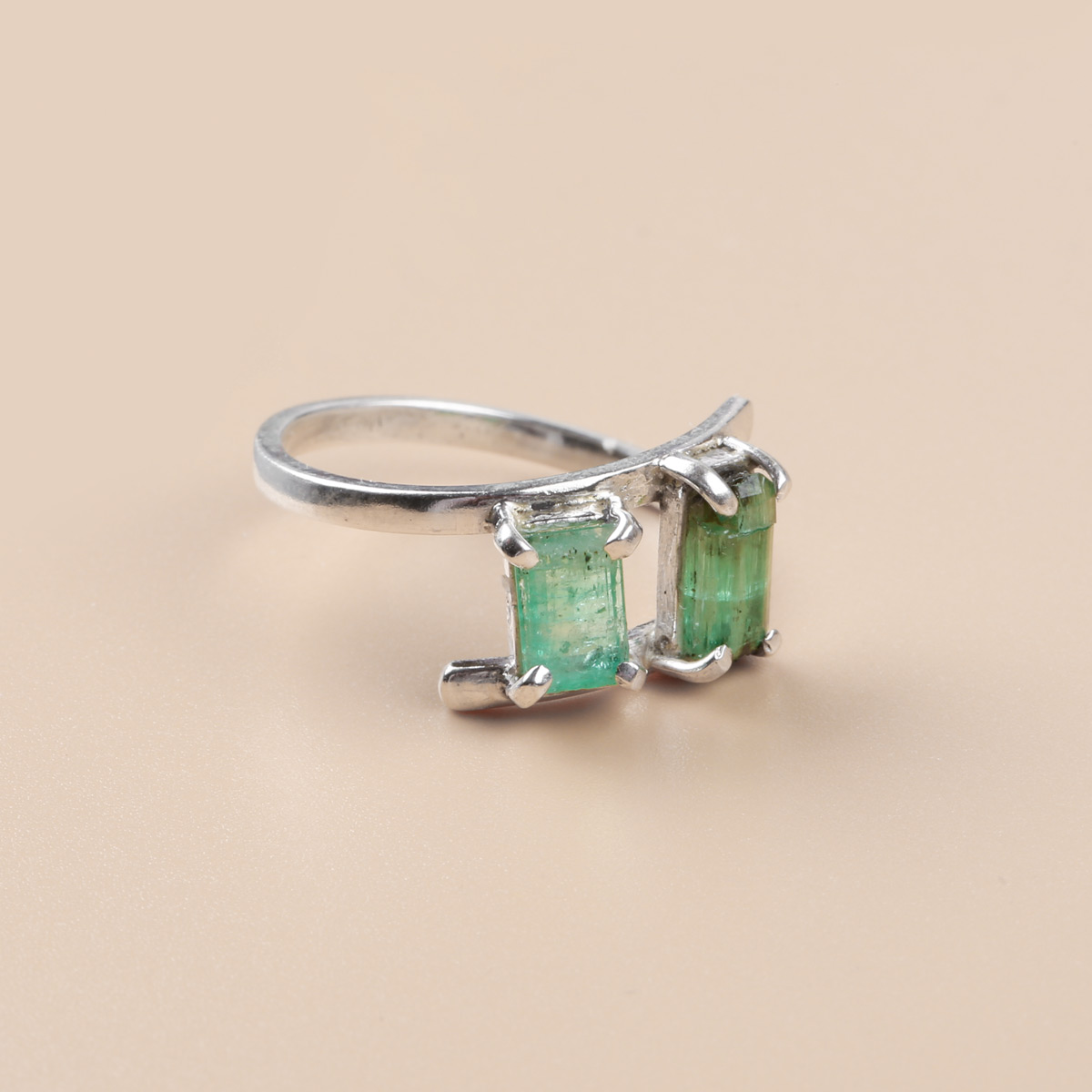 Green Panjsher-Emerald Women Ring