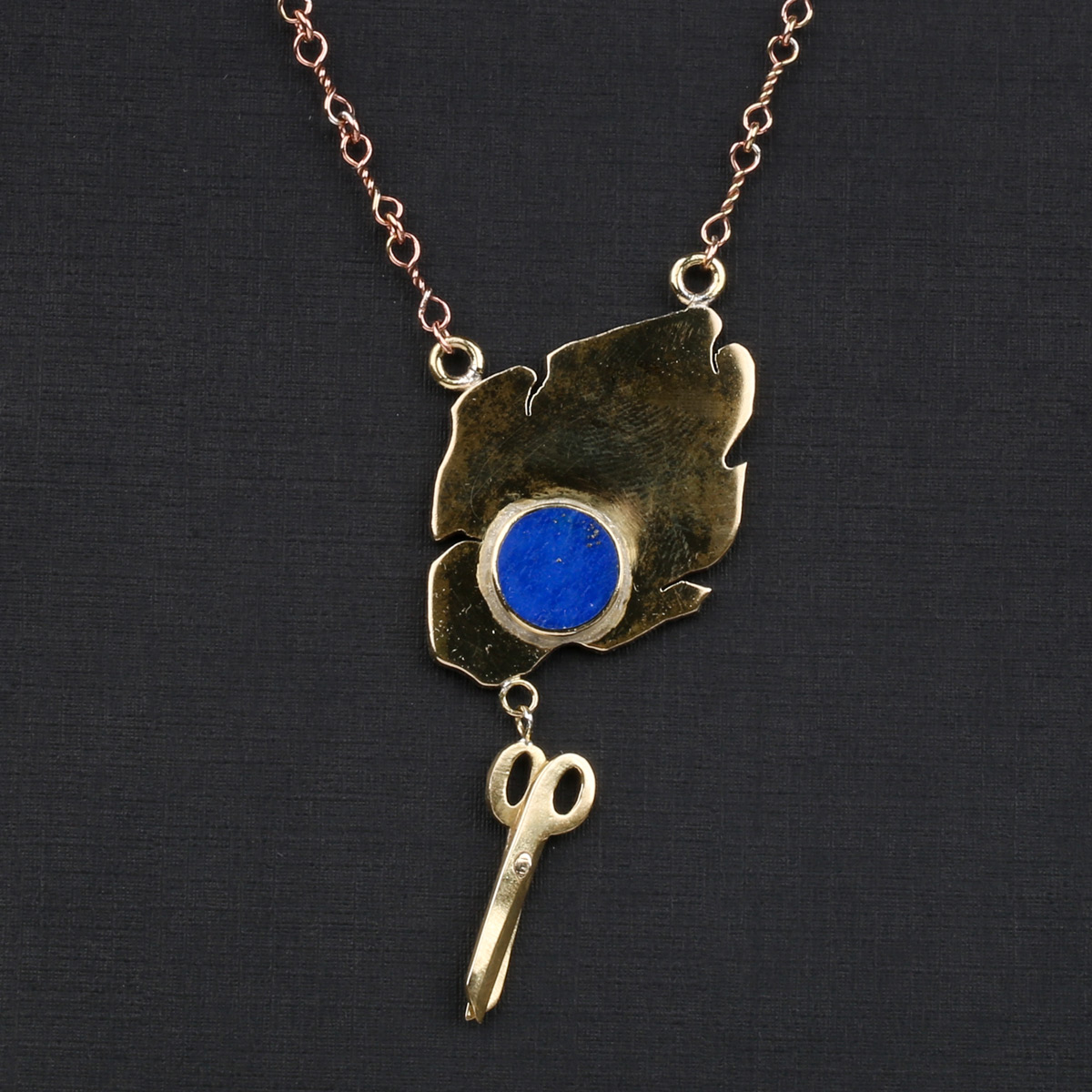 Letter & Pen Design Brass| Women's Necklace