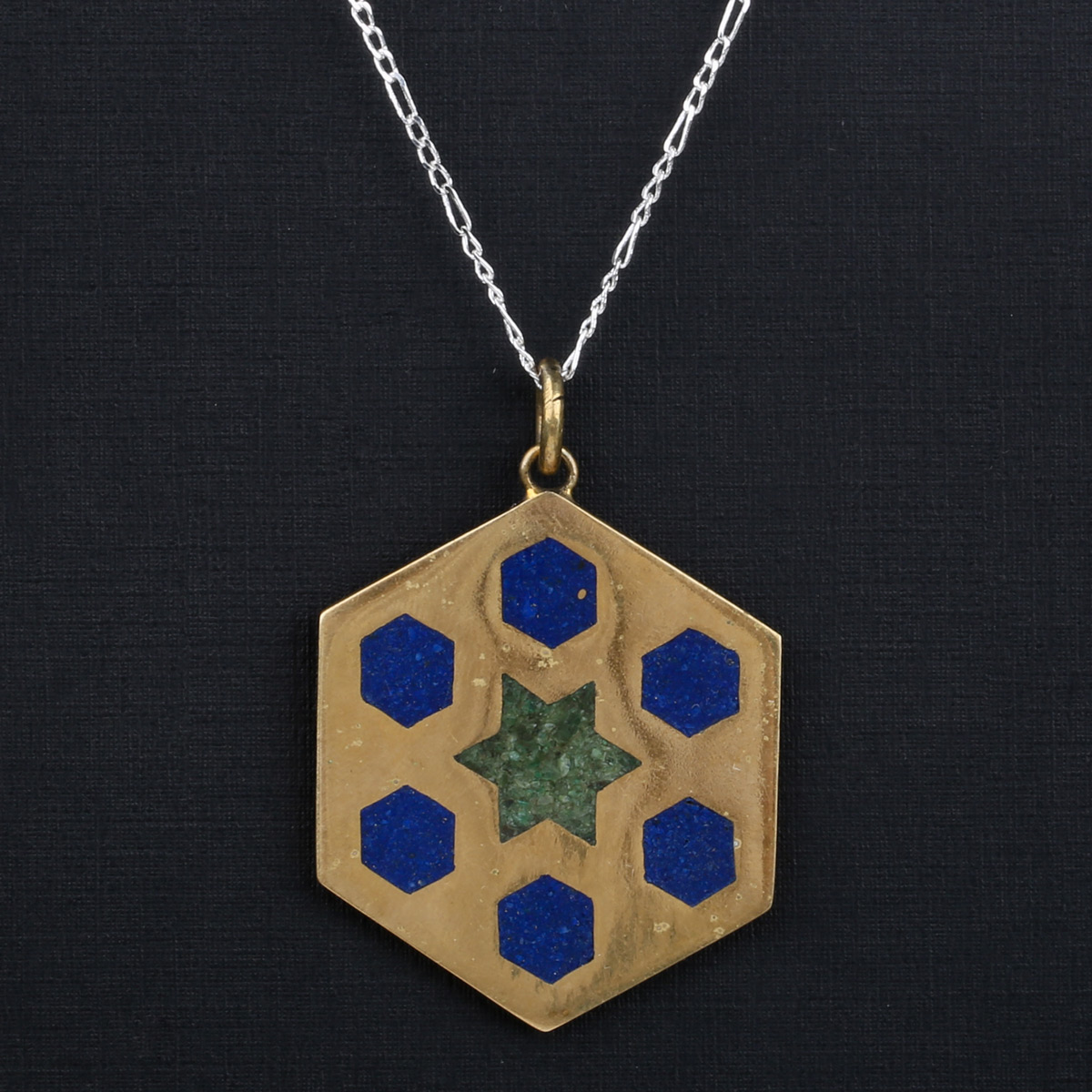 Lapis Pendant Gold Plated