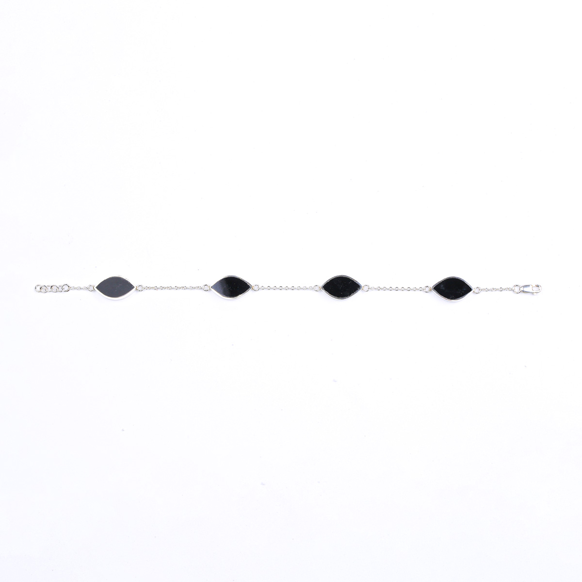Minimal Agate Jewelry Set | Silver Lariat Necklace, Ring and Studs