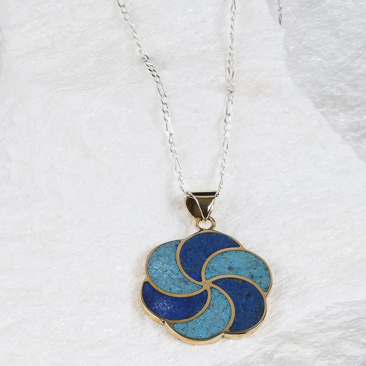 Necklace Lapis Lazuli, Turquoise Stone Afghanistan