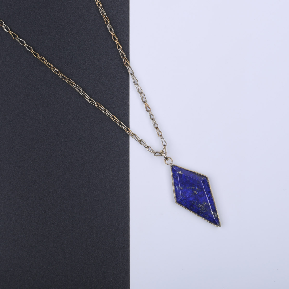 Lapis Necklace | Marquise Cut Drop Pendant