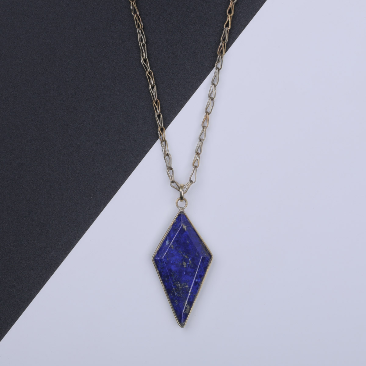 Lapis Necklace | Marquise Cut Drop Pendant
