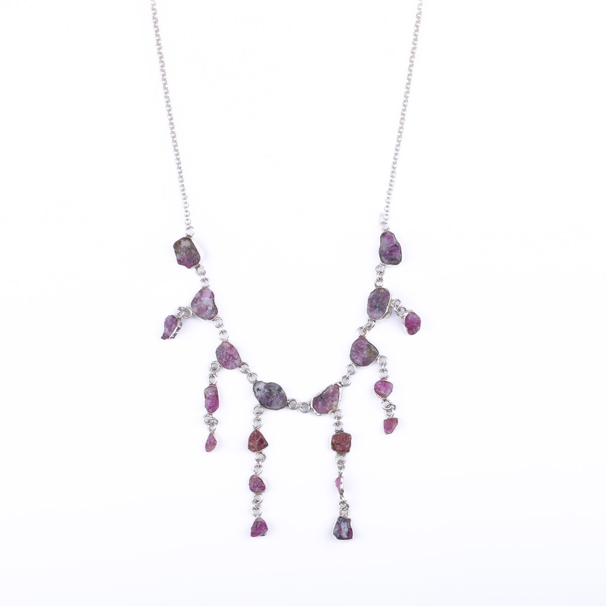 Rough Ruby Necklace | Princess Necklace
