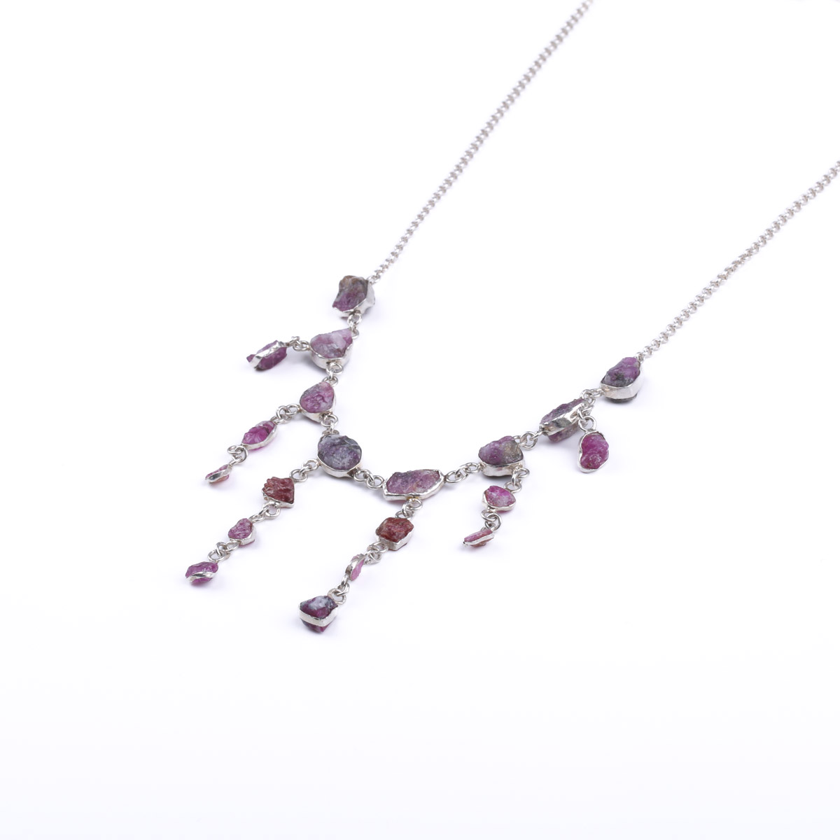 Rough Ruby Necklace | Princess Necklace