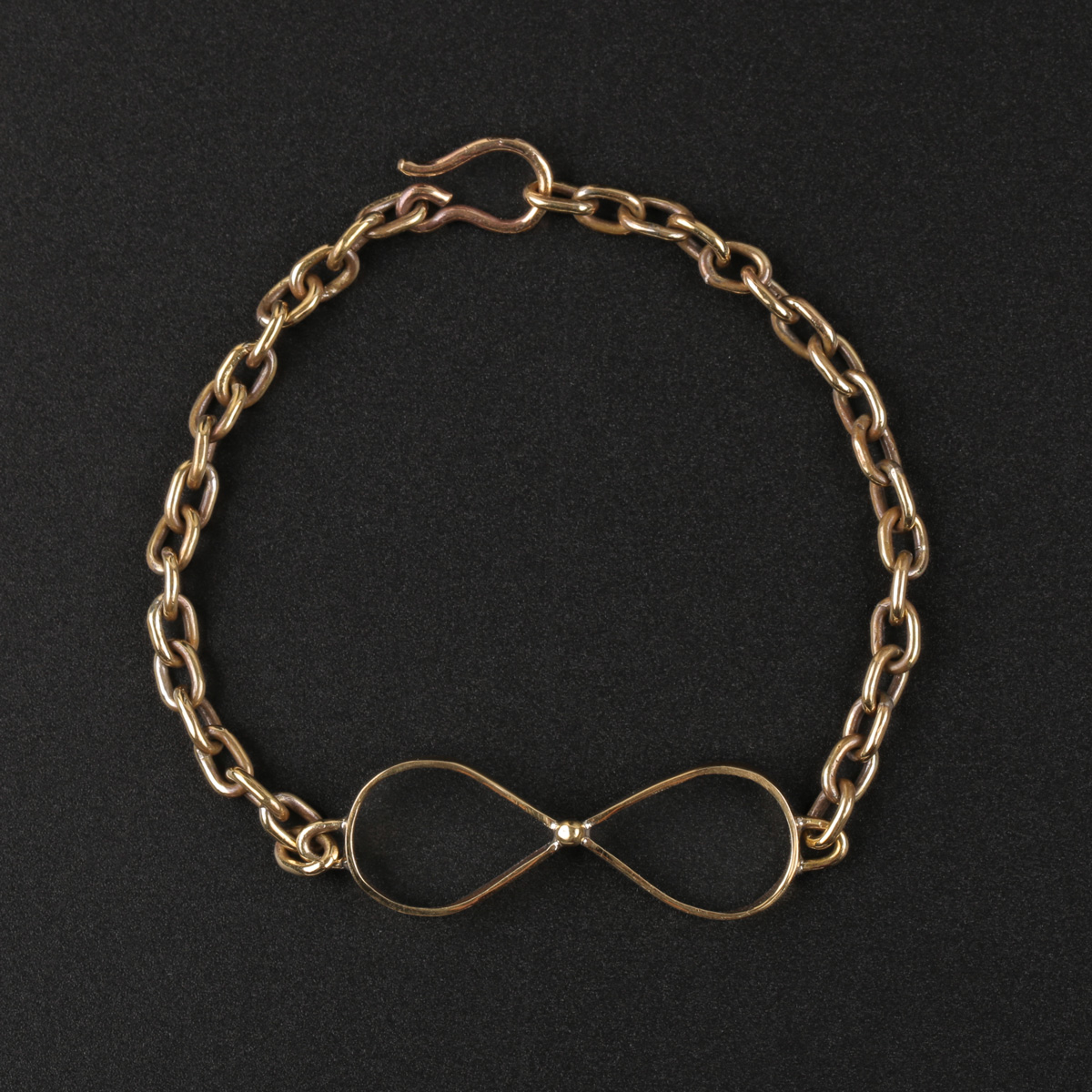 Bow Design Brass Bracelet | Golden Chain Bracelet