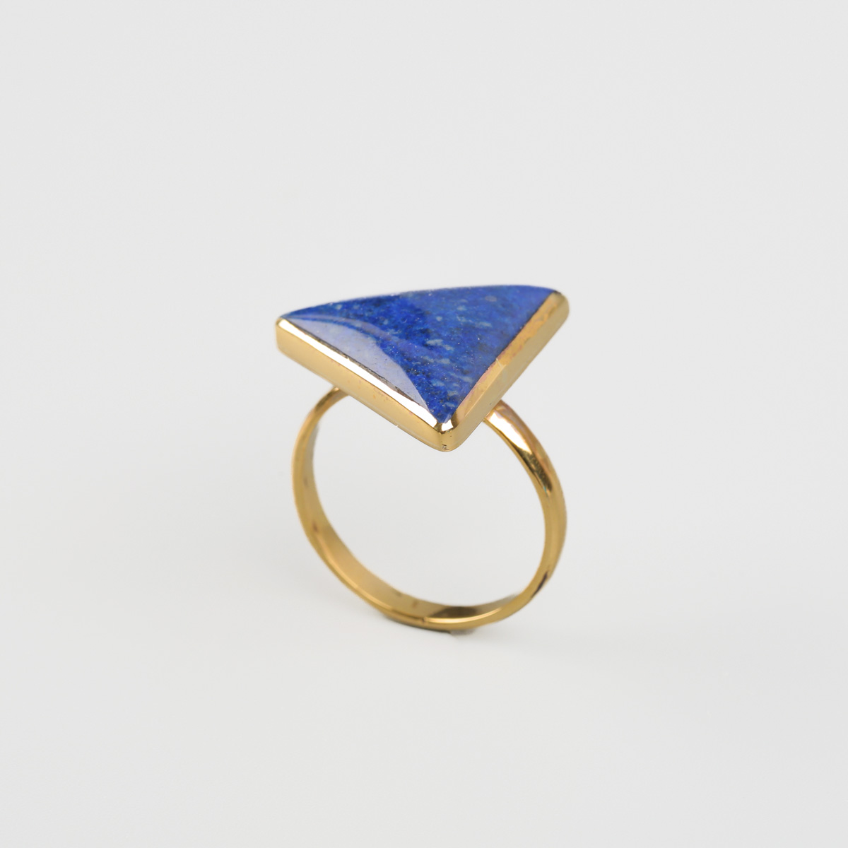 Triangle Flat Ring | Brass Ring