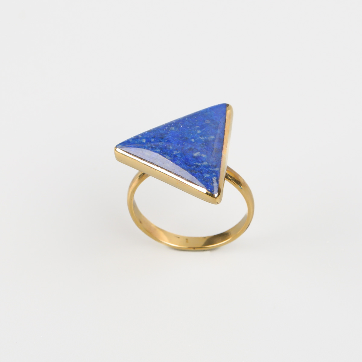 Triangle Flat Ring | Brass Ring