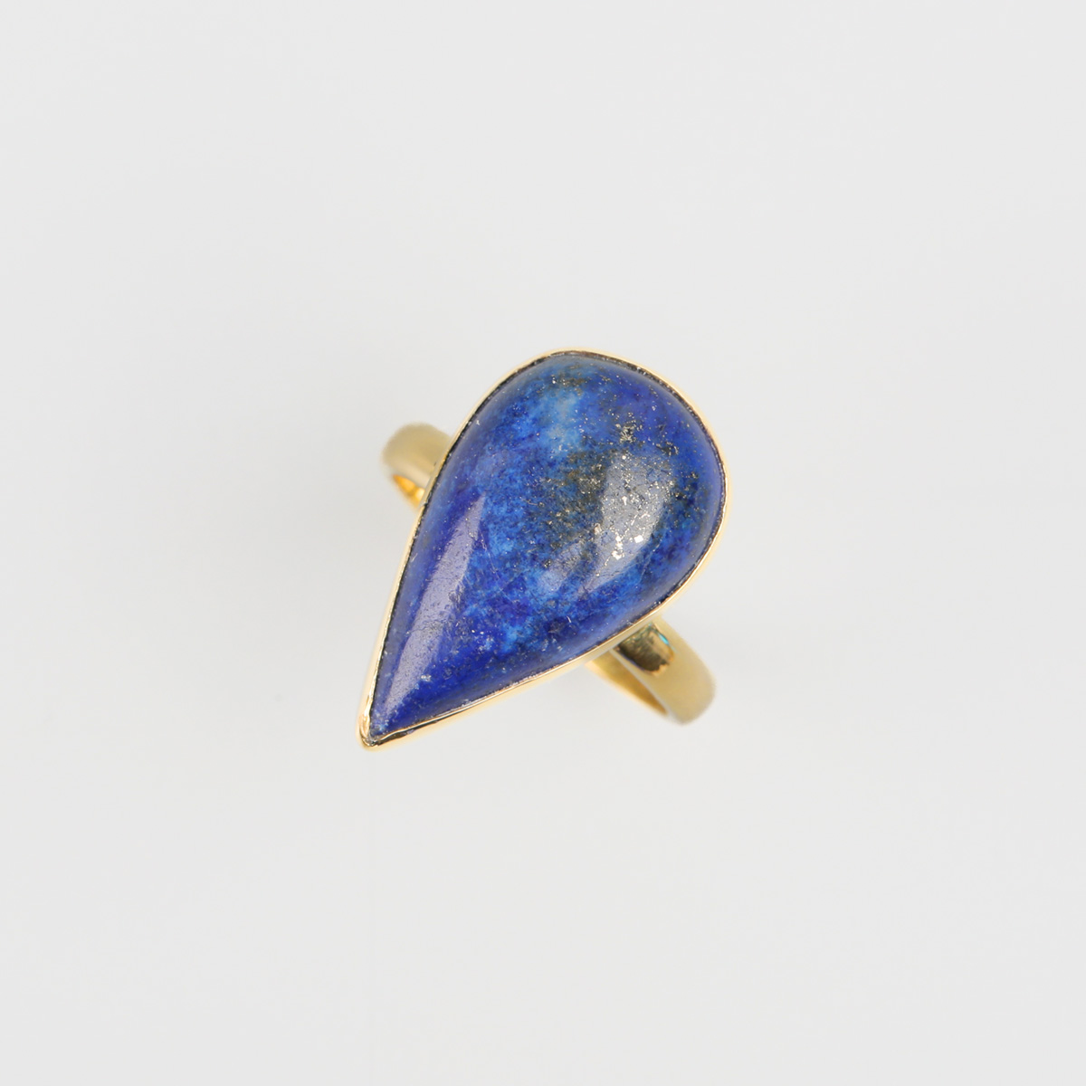 Water Drop Lapis Ring | Pear Shape Ring 