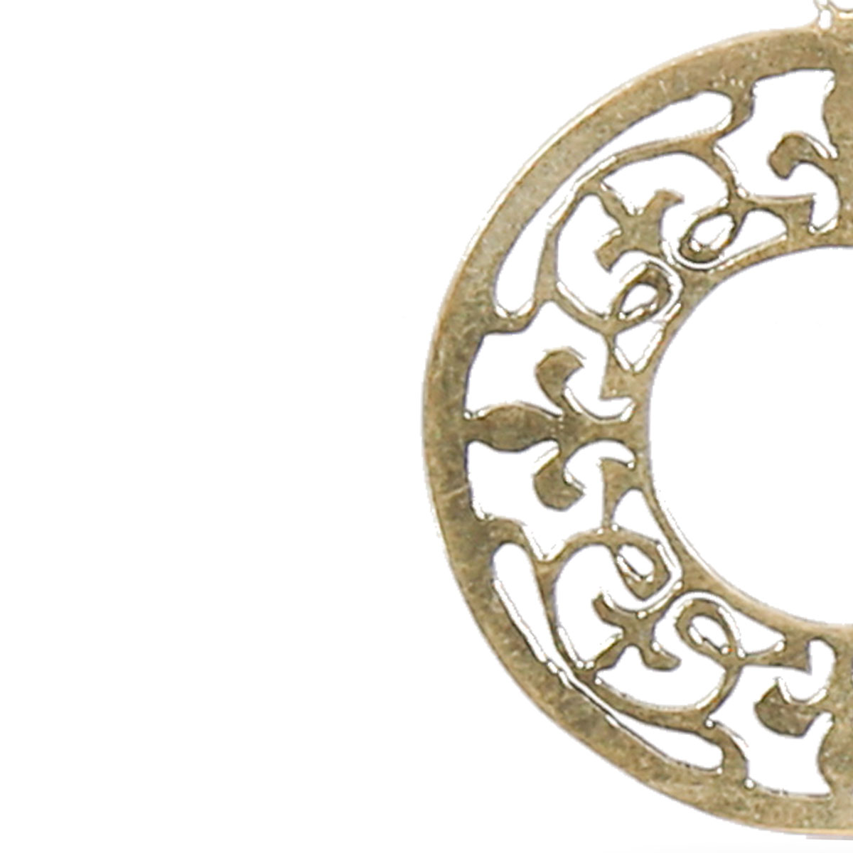 Circular Gold Plated Earrings | Brass Hook Earrings