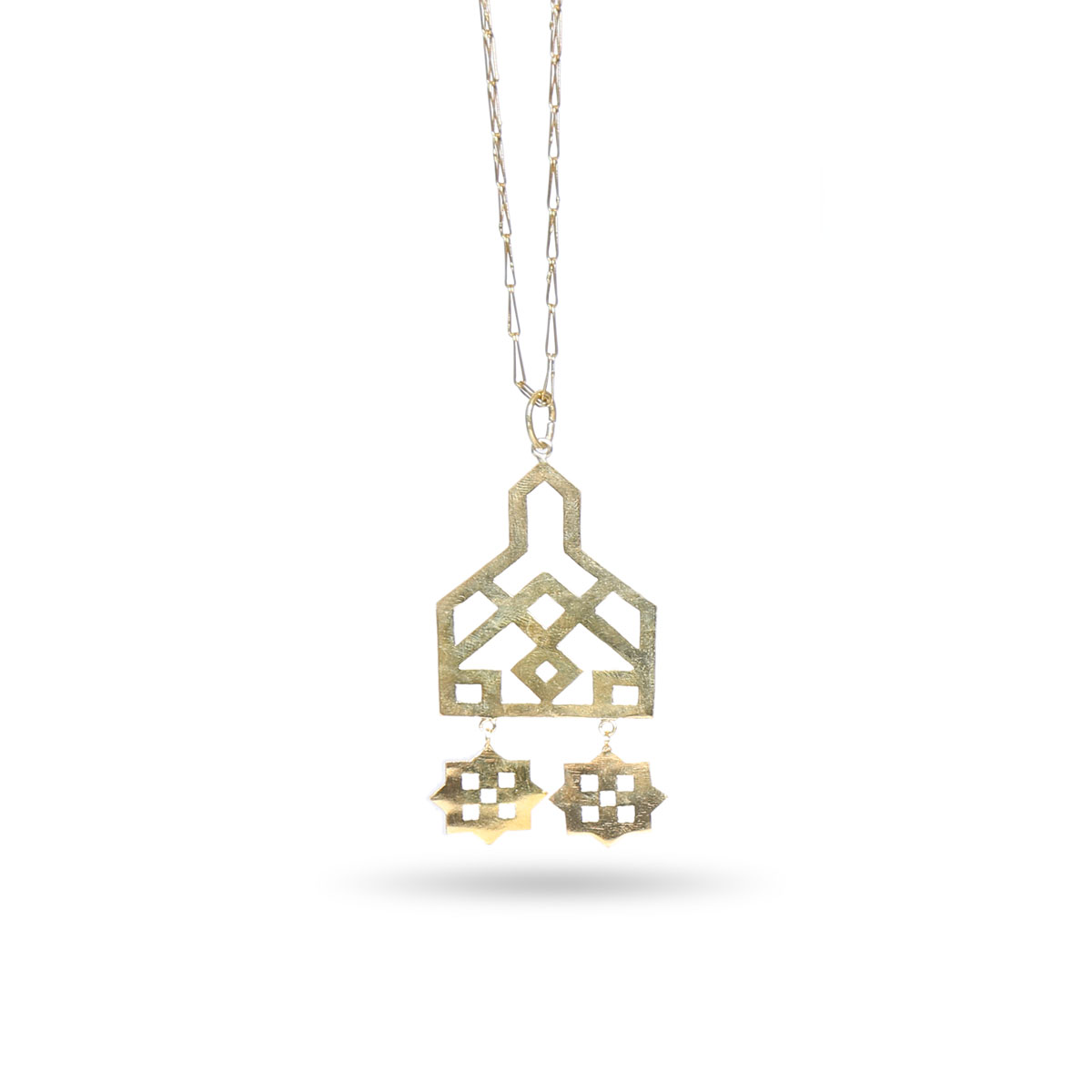 Gold Plated Jewelry Set | Drop Pendant, Earrings & Ring