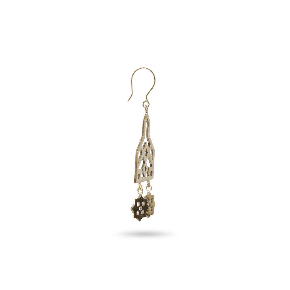 Gold Plated Earrings | Brass Wire-Hook Earrings