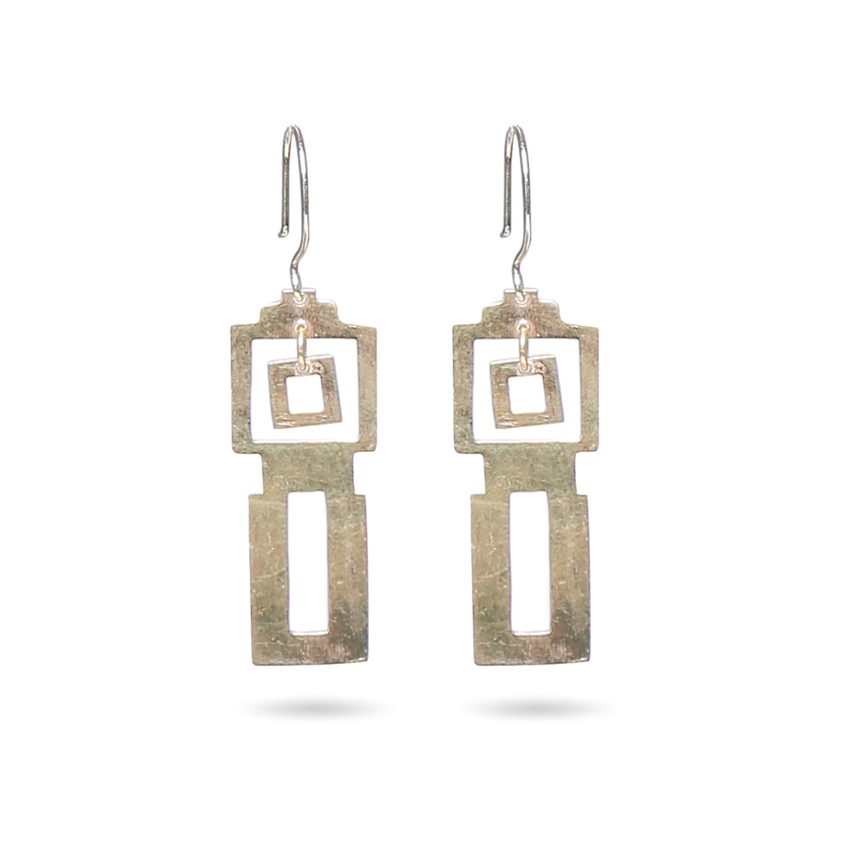 Gold Plated Jewelry Set | Afrah Design Pendant & Earrings 