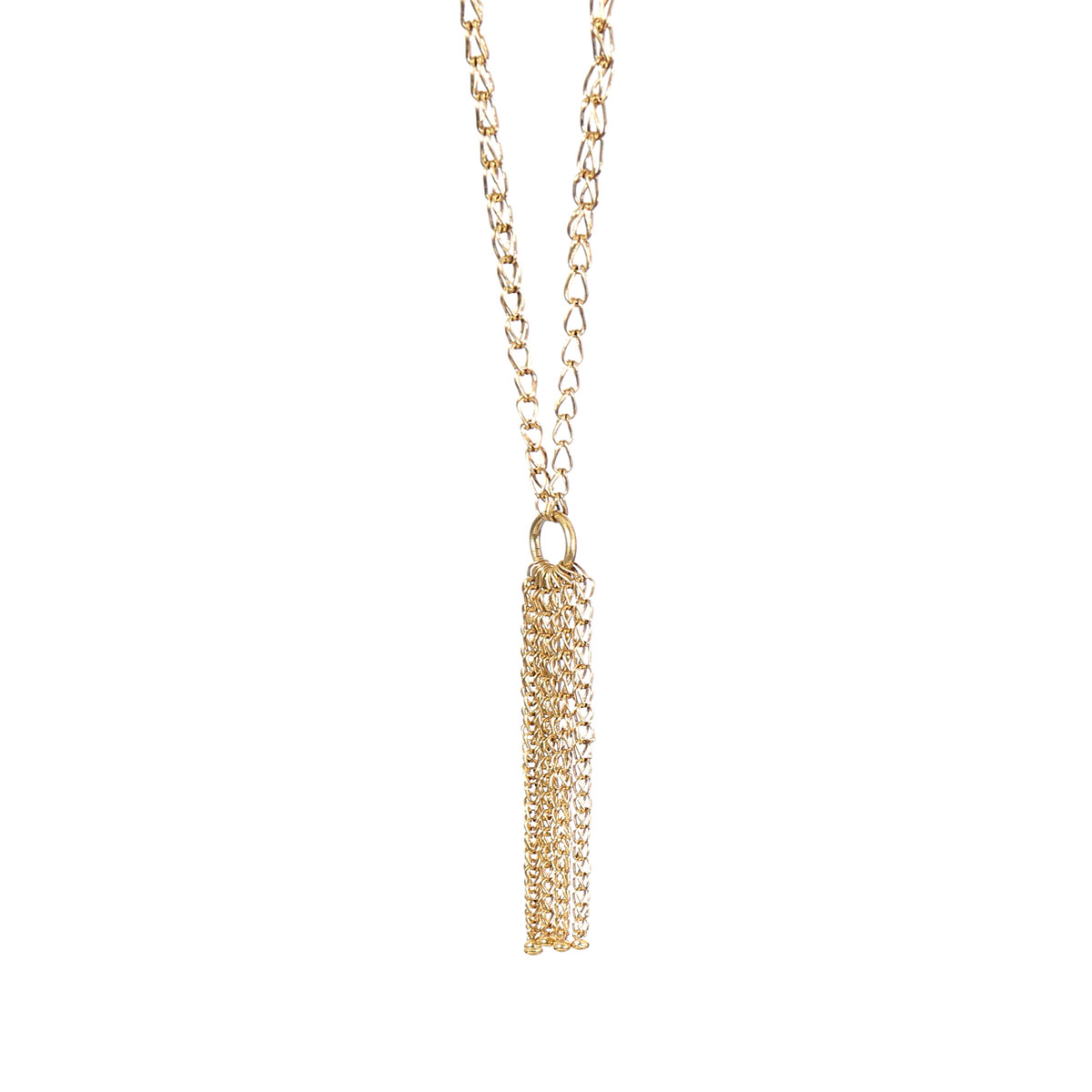 Gold Plated Sautoir Necklace | Drop Chain Locket