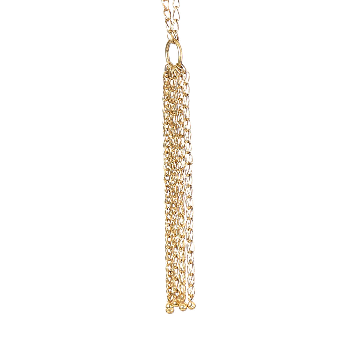 Gold Plated Sautoir Necklace | Drop Chain Locket