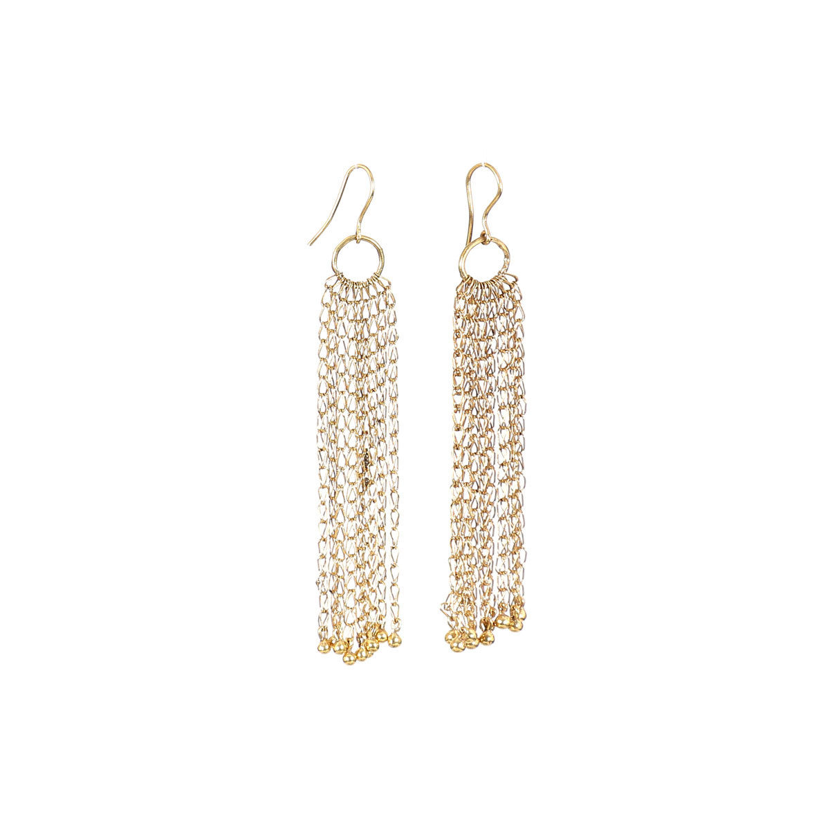 Gold Plated Shoulder Earrings | Drop Hook Earrings